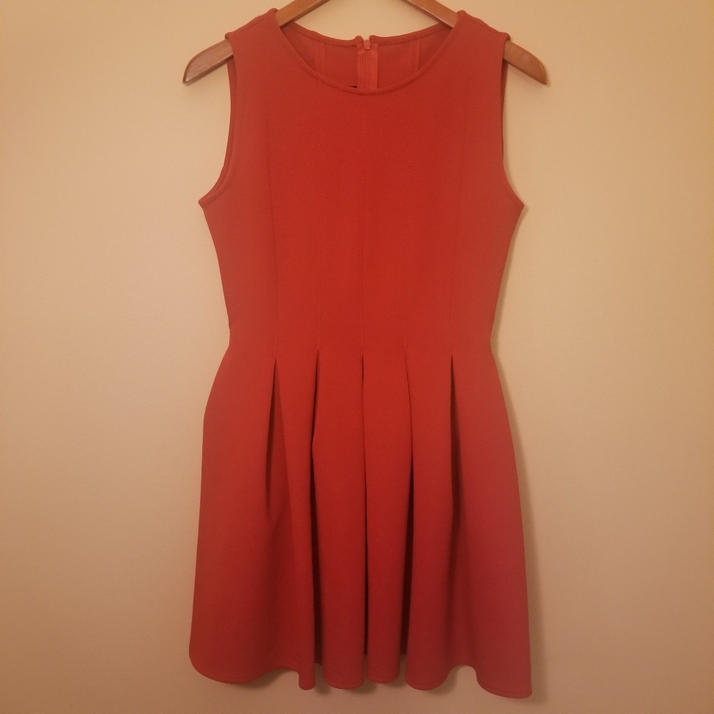 Red A-line Dress